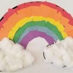 rainbow paper craft