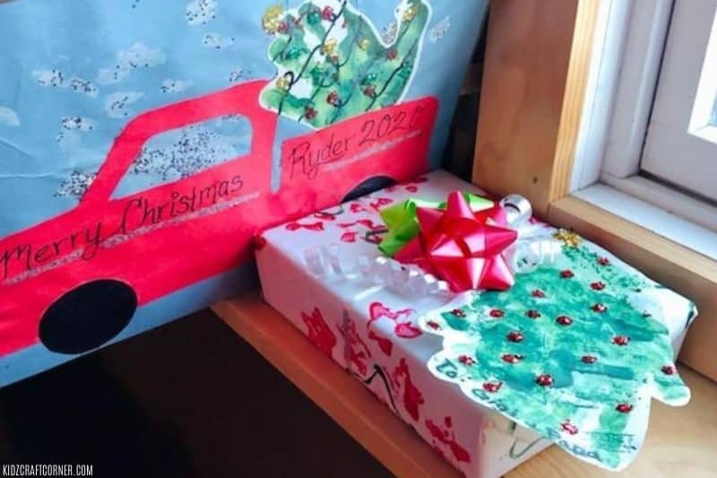 homemade wrapping paper