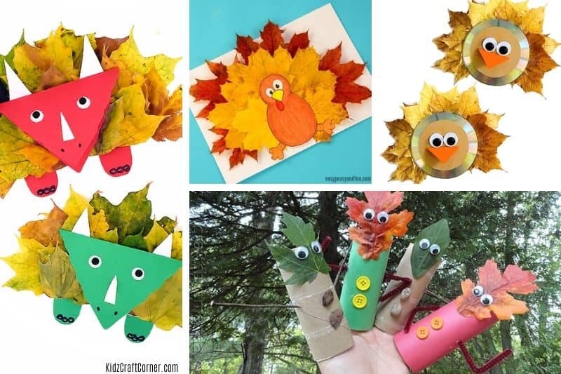 craft ideas with leaves