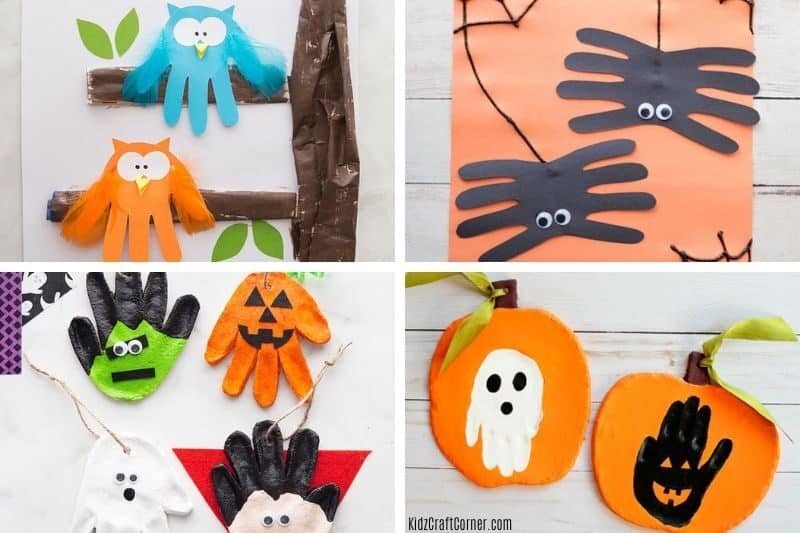 autumn handprint crafts