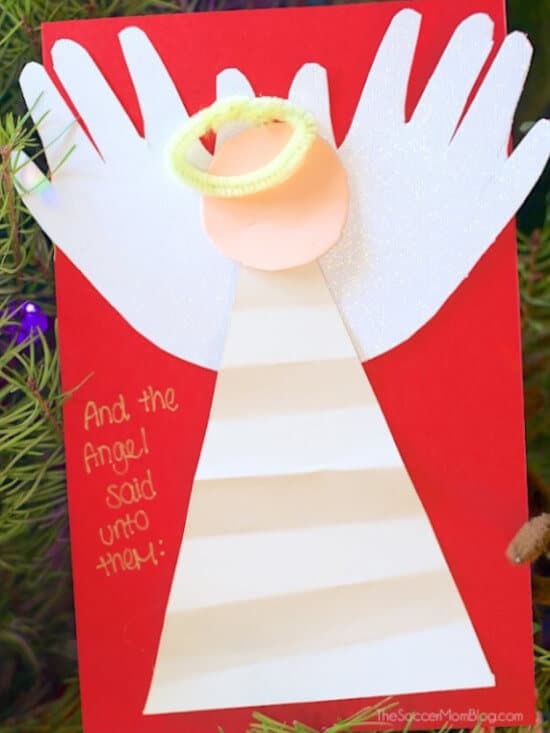 nopin="nopin" Christmas Handprint Card Craft