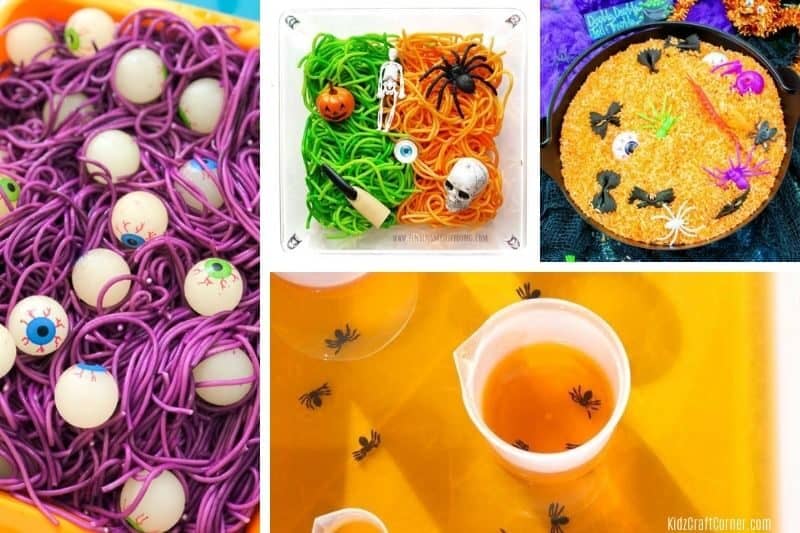 halloween sensory bin
