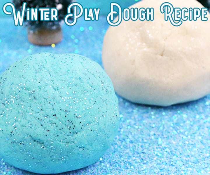nopin="nopin" white and blue winter play dough recipe for sensory play