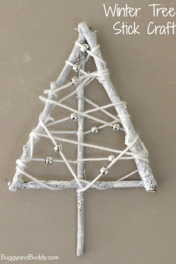nopin="nopin" Winter white Christmas tree craft