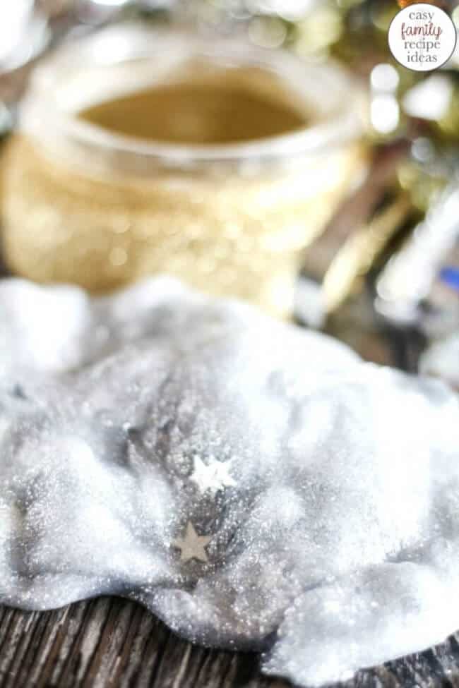 glittery slime craft for celebration of new year's evem