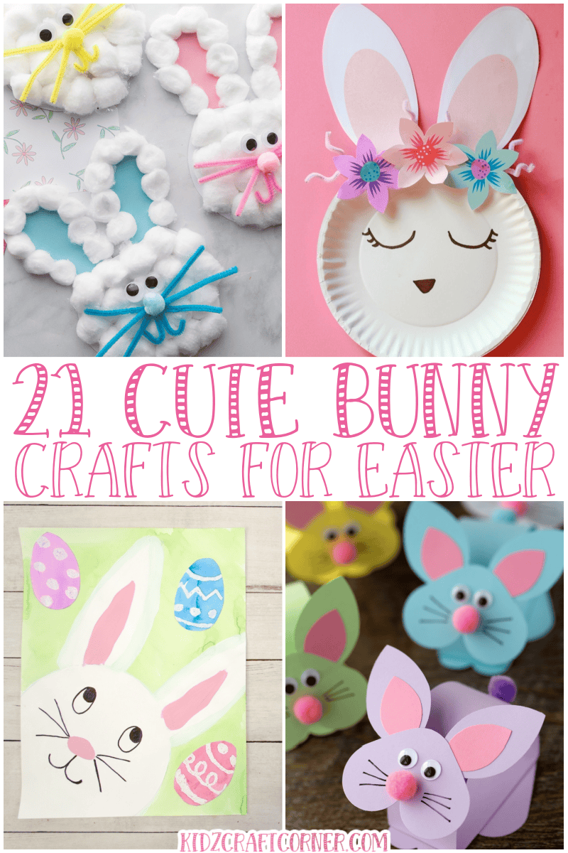 21 Cute Bunny Crafts Perfect for Easter - Kidz Craft Corner