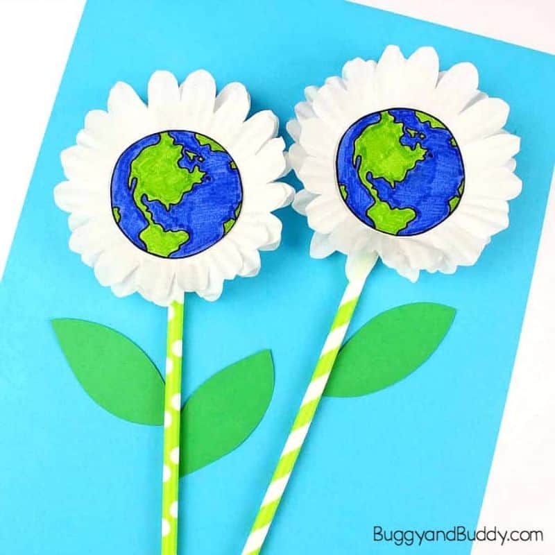 earth day flower craft