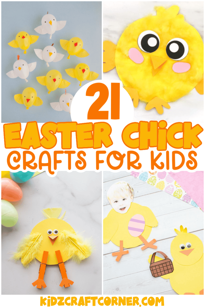 21 Cute Easter Chick Crafts for Kids - Kidz Craft Corner