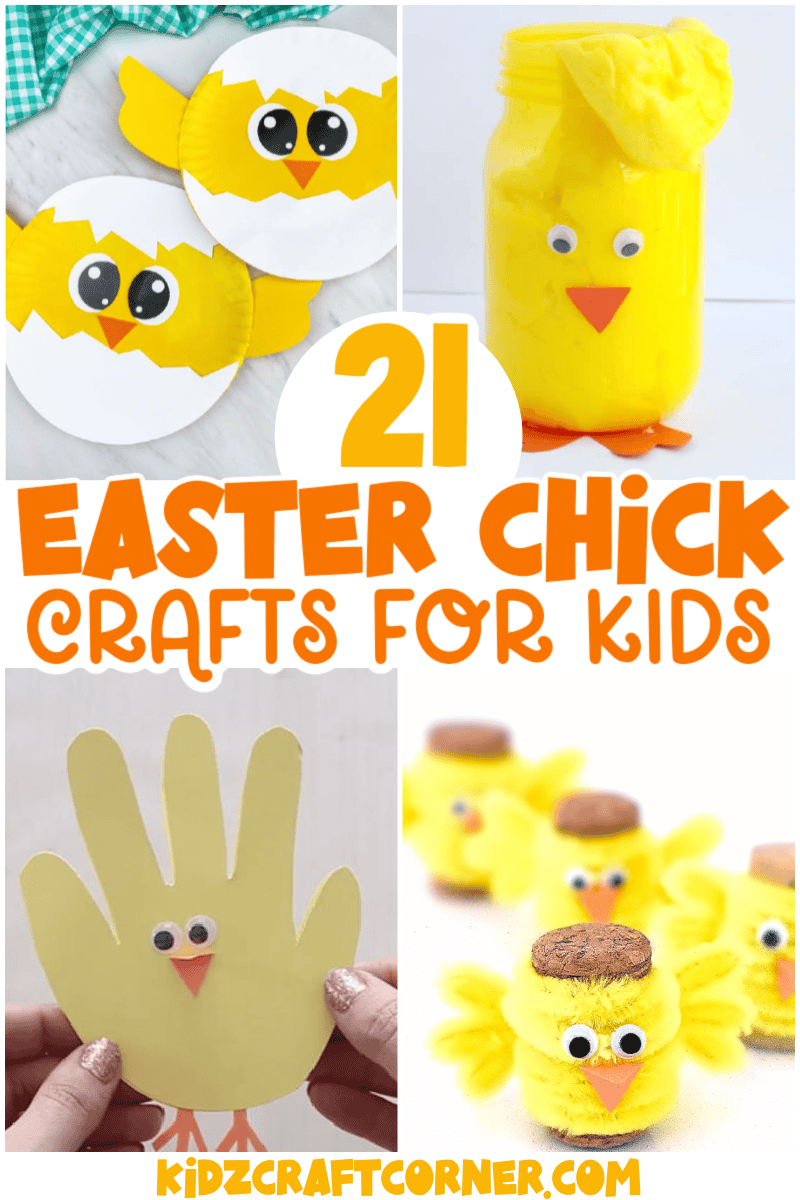 21 Cute Easter Chick Crafts for Kids - Kidz Craft Corner