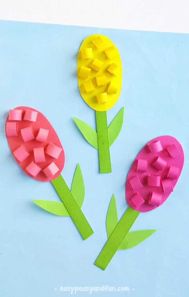 paper loop hyacinths