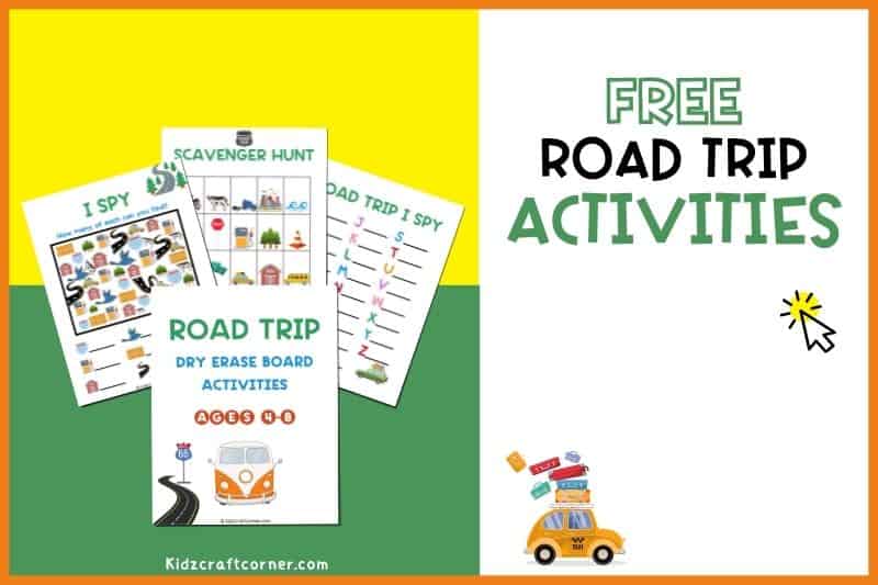 Printable Travel Games for Kids (Road Trip Activity Book)