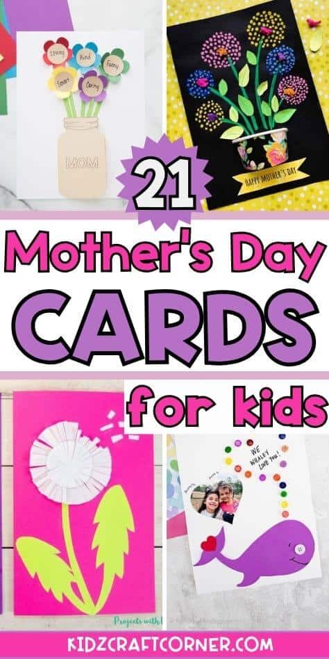 21 Adorable Mother's Day Cards for Kids to Make - Kidz Craft Corner