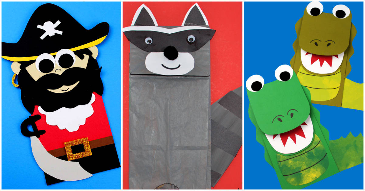 25 Fun Paper Bag Puppets for Playtime Kidz Craft Corner