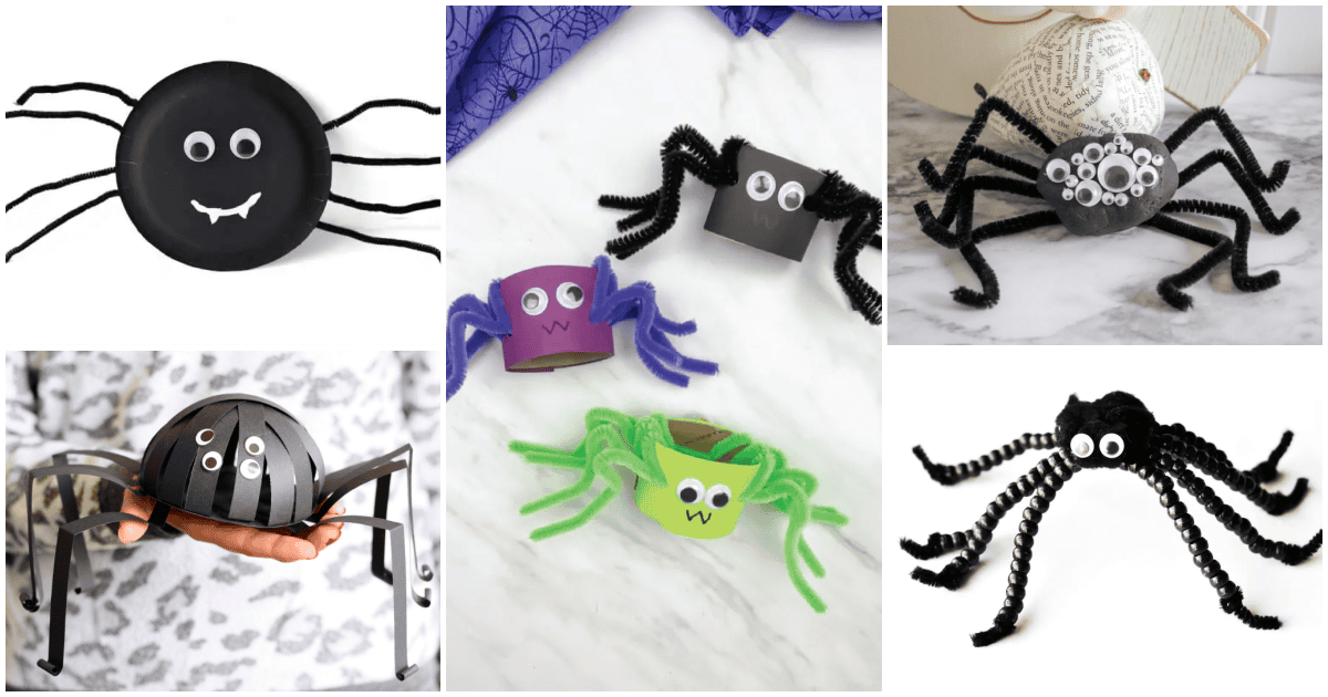 Paper Straw Spider Craft - Our Kid Things