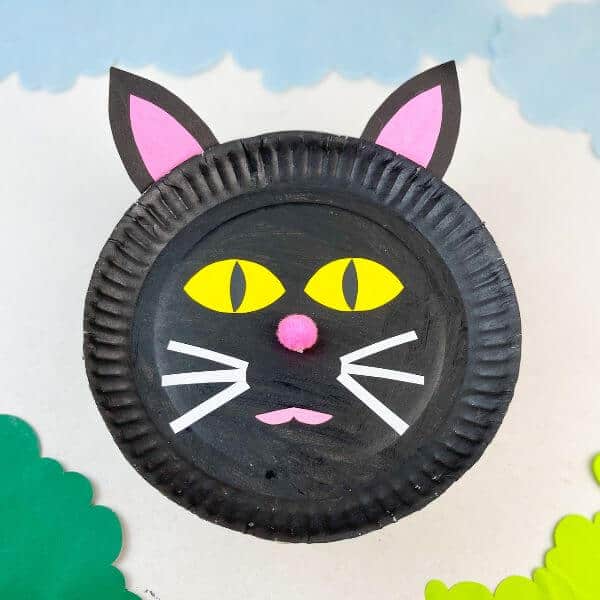 Easy Paper Plate Cat Craft for Kids - Kidz Craft Corner