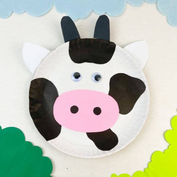 Cute Paper Plate Cow Craft for Kids - Kidz Craft Corner