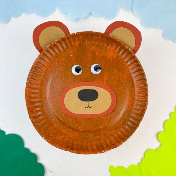 Paper Plate Bear Craft For Kids - Kidz Craft Corner