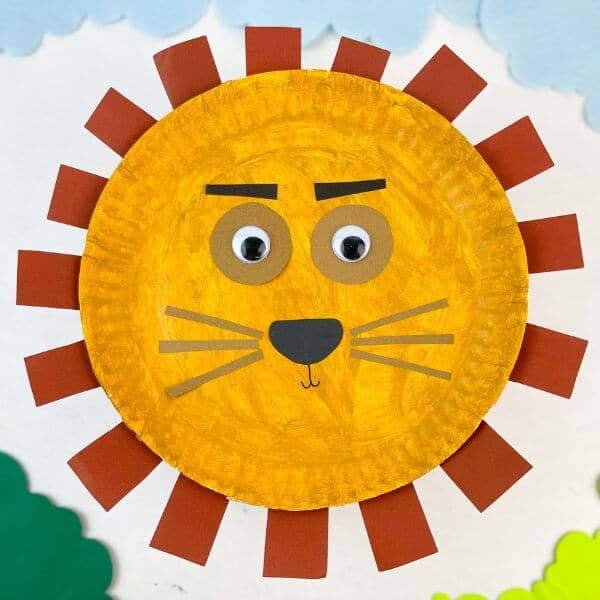 Fun Paper Plate Lion Craft for Kids - Kidz Craft Corner