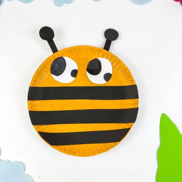 Easy Paper Plate Bee Craft for Kids - Kidz Craft Corner