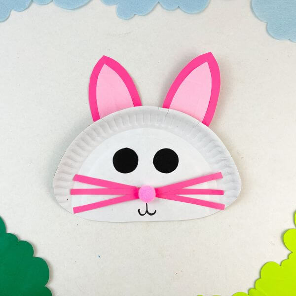 Cute Paper Plate Bunny Craft for Kids