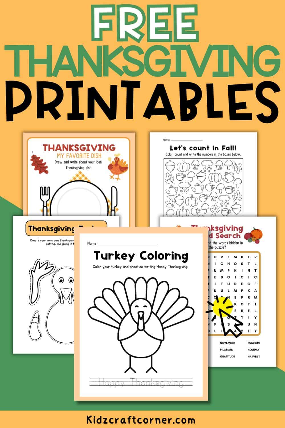 Free Thanksgiving Printables to Keep the Kids Busy This Holiday