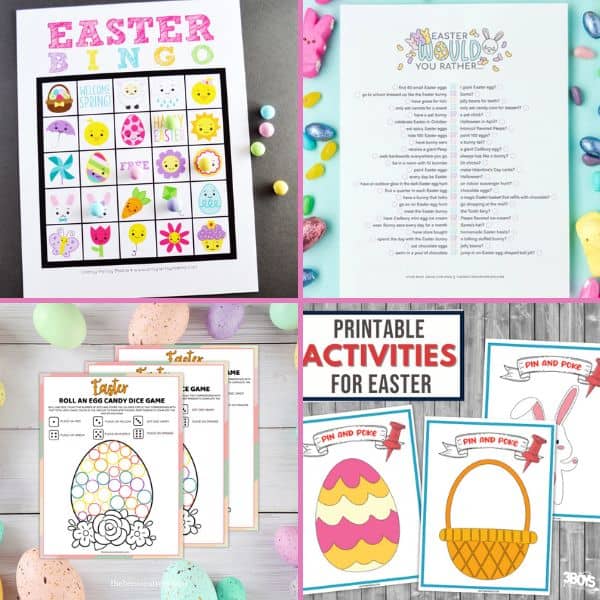20 Free Printable Easter Games for Kids for Easter Games For Adults Printable Free